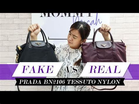 Fake vs. Real: Prada BN2106 Tessuto Nylon 